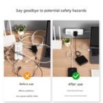 100 Pack Self-Adhesive Cable Clips Non-Marking Cord Management Holder for Desk and Car, Drill-Free Wire Fixer Solution for Local Workspaces(Medium size) - Image 5