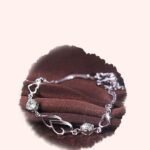 Heart-to-Heart Silver Plated Bracelet with Sparkling Rhinestones Elegant Romantic Jewelry for Women Includes Local Standard Gift Box for Special Occasions(3A Purple Diamond) - Image 6