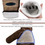 Size S Durable Cowhide Work Gloves for Welding Gardening and Outdoor Camping Thorn Proof Heat Resistant Hand Protection for Local Professionals - Image 2
