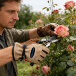 Size S Durable Cowhide Work Gloves for Welding Gardening and Outdoor Camping Thorn Proof Heat Resistant Hand Protection for Local Professionals - Image 4