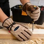 Size S Durable Cowhide Work Gloves for Welding Gardening and Outdoor Camping Thorn Proof Heat Resistant Hand Protection for Local Professionals - Image 5