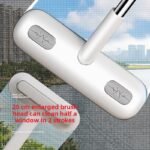 10PCS 2-in-1 Window Fly Screen Cleaner Brush with Extendable 82cm Stainless Steel Handle Multifunctional Mesh Cleaning Tool for Wet and Dry Use on Glass and Carpets - Image 4