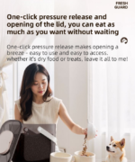 10L Smart Vacuum Pet Food Storage Container - Moisture & Insect Proof, Constant Pressure Paws-Keep-Fresh(Transparent White) - Image 6