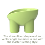 2-Pack Macaron Blue Elevated Pet Bowls with Anti-Tip 4-Leg Base - Ergonomic Tilted Neck Protection Cat Food & Water Bowls - Image 3