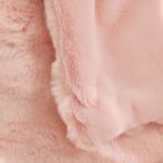 Pink Luxury Tuscany Fleece Rabbit Fur Bubble Blanket - Double-Sided Thickened Soft Plush Extra Large Bedding Set(200x230 CM Large Blanket + 2 Pack 45x45 CM Cushion Cover) - Image 4