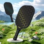 Black and Pink Lightweight Fiberglass Pickleball Paddle Set - 2 High-Rebound Rackets with PU Comfort Grip, 4 Balls and Carry Bag for Outdoor Play - Image 7