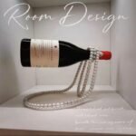 White Luxury Pearl Floating Wine Rack - Creative Gravity-Defying Wine Bottle Holder, Minimalist Entryway Accent and Unique Gift Idea - Image 2