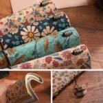 Shiny Brown Retro A6 Travelers Leather Notebook & Wooden Pen Gift Box - Floral Botanical Loose-Leaf Journal with Bronze Charm, Kraft Paper and Lined Paper - Image 6