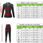 L Size Black and Blue Women's Workout Sauna Sweat Suit Set: Long Sleeve & Leggings - High Elasticity Compression Shapewear for Weight Loss & Yoga - Image 6