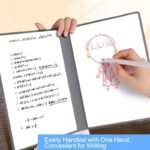 Green A4 PU Leather Whiteboard Notebook with 3-Color Pens, Eraser & Cloth - Reusable Eco-Friendly Desktop Memo Pad & Handheld Writing Tablet - Image 5