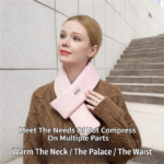 Light Blue USB Powered Graphene Rapid Heated Scarf - 80 x 10 CM Washable Winter Thermal Wrap with 3-Level Temp for Cervical Support & Pain Relief - Image 2