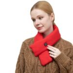 Light Blue USB Powered Graphene Rapid Heated Scarf - 80 x 10 CM Washable Winter Thermal Wrap with 3-Level Temp for Cervical Support & Pain Relief - Image 7