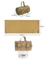 200x75CM Camouflage Outdoor Tactical Roll-Up Shooting Mat - MOLLE Webbing & Stake Down Eyelets - Portable Waterproof Ground Pad for Field Training, Camping & Picnic - Image 5