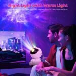 USB Powered Astronaut Nebula Projector & Starry Night Ambient Light with Space Shuttle Accents - 8 Nebula Effects, 360Â° Rotating Head & Remote Control - Image 7