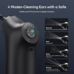 E30 Professional Electric Ear Irrigation and Ear Wax Removal Kit - Type-C Charging, 4 Pressure Levels, 200ML Tank & 10 Specialized Nozzles(9pcs 1-hole Nozzles & 1pcs 5-hole Nozzle) - Image 2