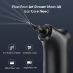 E30 Professional Electric Ear Irrigation and Ear Wax Removal Kit - Type-C Charging, 4 Pressure Levels, 200ML Tank & 10 Specialized Nozzles(9pcs 1-hole Nozzles & 1pcs 5-hole Nozzle) - Image 3