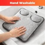 Grey Portable Versatile USB Electric Foot Warmer with 4 Temp Levels & 4 Auto-Shutoff Timer - Soft Fleece Washable Heating Mat - Image 7