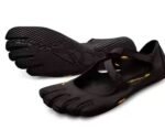 Black Breathable High-Grip Five-Finger Yoga & Pilates Shoes (Foot Length 25.5CM) - Professional Training Footwear for Natural Toe Splay & Barefoot Feel