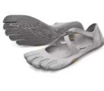 Grey Breathable High-Grip Five-Finger Yoga & Pilates Shoes (Foot Length 24 CM) - Professional Training Footwear for Natural Toe Splay & Barefoot Feel