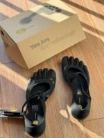 Grey Breathable High-Grip Five-Finger Yoga & Pilates Shoes (Foot Length 24.5 CM) - Professional Training Footwear for Natural Toe Splay & Barefoot Feel - Image 3