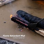 104 x 80 CM XXL Size Fireproof Outdoor Mat with Storage Bag - Silicone Coated Heat Resistant, Fire Pit Protector & BBQ Table Heat Shield - Image 3