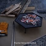 104 x 80 CM XXL Size Fireproof Outdoor Mat with Storage Bag - Silicone Coated Heat Resistant, Fire Pit Protector & BBQ Table Heat Shield - Image 4