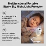 3-Pack Portable USB Galaxy Night Light Projector with 12 Projection Films - Touch-Controlled Rotating Starry Sky Lamp for Bedroom, Nursery and Car - Image 3