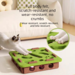 2-piece Grey cat toy setâ€”featuring square and flower shapesâ€”is an excellent choice for feline entertainment and relaxation. It also serves as a fun maze for kittens and pets, and includes six bells. - Image 3