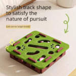 2-piece Grey cat toy setâ€”featuring square and flower shapesâ€”is an excellent choice for feline entertainment and relaxation. It also serves as a fun maze for kittens and pets, and includes six bells. - Image 5