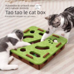 2-piece Grey cat toy setâ€”featuring square and flower shapesâ€”is an excellent choice for feline entertainment and relaxation. It also serves as a fun maze for kittens and pets, and includes six bells. - Image 6