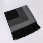 Khaki elegant women's tassel cape shawl scarf, multi-functional all-in-one warm and comfortable winter shawl scarf, convenient for home, travel, and office wear, stylish and beautiful with tassels. - Image 4