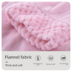 Grey XL size Plush Flannel Robe for Couples - Thickened Warm Bathrobe with Shawl Collar, Soft Fleece Material, Unisex Long Style for Winter Home Wear - Image 2