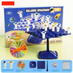 Blue Kids Balance Spaceman Stacking Toy - 48 Astronaut Figures Balance Tree Game with Punishment Wheel & Dice - Parent-Child Interactive Tabletop Game for Boys Girls Ages 3-8 - Image 2