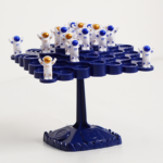Green Kids Balance Spaceman Stacking Toy - 48 Astronaut Figures Balance Tree Game with Punishment Wheel & Dice - Parent-Child Interactive Tabletop Game for Boys Girls Ages 3-8 - Image 2