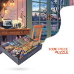 2 PCS 1000 Piece Jigsaw Puzzle for Adults - Animal & Landscape Art Design, Stress Relief Brain Game - Premium Quality Paper Puzzle for Teens Adults Ages 14+ Space+home - Image 6