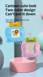 Pink Cat Talking  Cards Educational Toy for Toddlers 112 Cards Audible Preschool Learning Machine Early Childhood Development Interactive Reading Cards with Rechargeable Battery ABS Material - Image 10