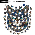 L Style Blue-Eyed Cat Wooden Jigsaw Puzzle -Irregular Animal Shaped Puzzle, Laser Cut 3D Craft, Stress Relief Brain Game Gift for Adults 14+ - Image 3