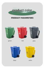 5-piece cup Creative Trash Can Ceramic Mug with Shovel Spoon - 400ml Funny Garbage Bin Coffee Cup with Lid - Novelty Gag Gift for Birthday Christmas - Quirky Kitchen Cup for Home Officeã€Green+Red+Blue+Yellow+Greyã€‘ - Image 5