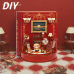 DIY Book Nook Kit Book Theater 3D Wooden Puzzle Miniature Dollhouse Bookshelf Insert with LED Light, 222 Pieces Bookend Decor for Adults Teens, Creative Gift for Book Lovers - Image 2