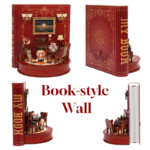 DIY Book Nook Kit Book Theater 3D Wooden Puzzle Miniature Dollhouse Bookshelf Insert with LED Light, 222 Pieces Bookend Decor for Adults Teens, Creative Gift for Book Lovers - Image 3