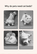 S size Green Plaid Cat Cave Bed Winter Warm Enclosed Pet House Cozy Cat Sleeping Bag Semi-Enclosed Cat Nest Small Dog Bed PP Cotton Filling Washable Pet Supplies - Image 3