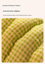 S size Green Plaid Cat Cave Bed Winter Warm Enclosed Pet House Cozy Cat Sleeping Bag Semi-Enclosed Cat Nest Small Dog Bed PP Cotton Filling Washable Pet Supplies - Image 7