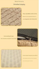 Pink XXL size Pet Dog Bed Mat - Plush Short Fur Cover with Wave Foam Padding - Washable Removable Cover, Non-Slip Base, Warm Winter Cushion for Dogs and Cats, Multiple Sizes - Image 6