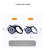 Green Automatic Retractable Dog Leash - 3M Extendable Lead with One-Handed Brake Lock - ABS Casing, Ergonomic Grip, Tangle-Free Nylon Tape, Outdoor Walking Essential - Image 3