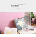 Green 150*200cm Flannel Fleece Blanket - Quilted Diamond Pattern, Soft & Warm Polyester Throw for Office Nap, Sofa, Travel & Bed Use - Image 2