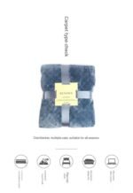 Green 150*200cm Flannel Fleece Blanket - Quilted Diamond Pattern, Soft & Warm Polyester Throw for Office Nap, Sofa, Travel & Bed Use - Image 4