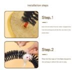 Arched Cat Grooming Brush - Self-Massage Cat Scratcher Arch with Hanging Mouse Toy - Durable PVC Bristles, Plush Base, Non-Slip Design - Interactive Cat Toy for Itch Relief and Play - Image 7