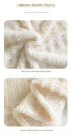 Yellow 180*200cm Thickened Double-Sided Plush Waffle Weave Throw Blanket - Anti-Static Taffeta Velvet & Flannel Fleece - Warm, Soft, Non-Shedding Blanket for Winter, Sofa, Bed & Office - Image 13