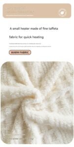 Light coffee color 180*200cm Thickened Double-Sided Plush Waffle Weave Throw Blanket - Anti-Static Taffeta Velvet & Flannel Fleece - Warm, Soft, Non-Shedding Blanket for Winter, Sofa, Bed & Office - Image 2