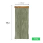 Light Green 90Ã—40 cm Natural Fibre Tapestry -Handwoven Cotton Tassel Wall Hanging â€“ Minimalist Boho Decor for Bedroom, Living Room & CafÃ©